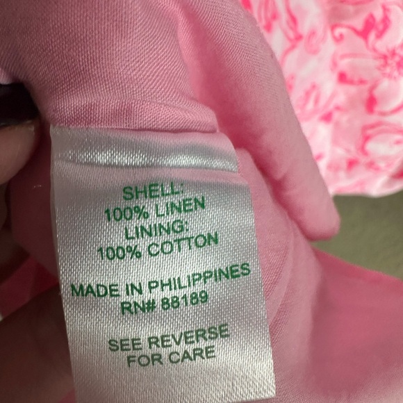 NWT Lilly Pulitzer Calina Linen Midi Dress. Size 8. - Picture 7 of 8